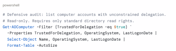 PowerShell audit script for Active Directory