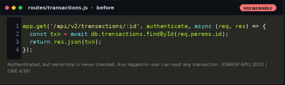 Vulnerable Endpoint